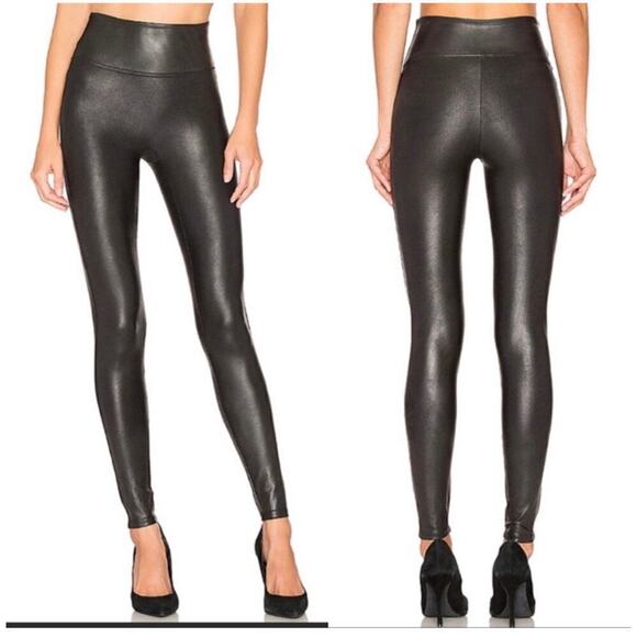 SPANX Faux Leather Leggings in Black, Size Small Petite - Picture 14 of 14